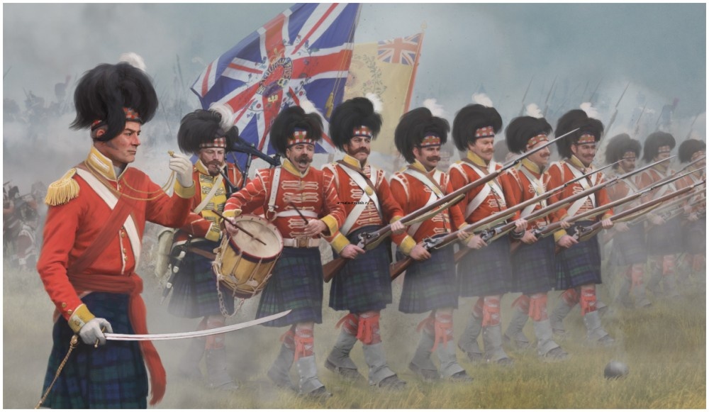 72146ST Фигуры Highlanders in Attack 1/72