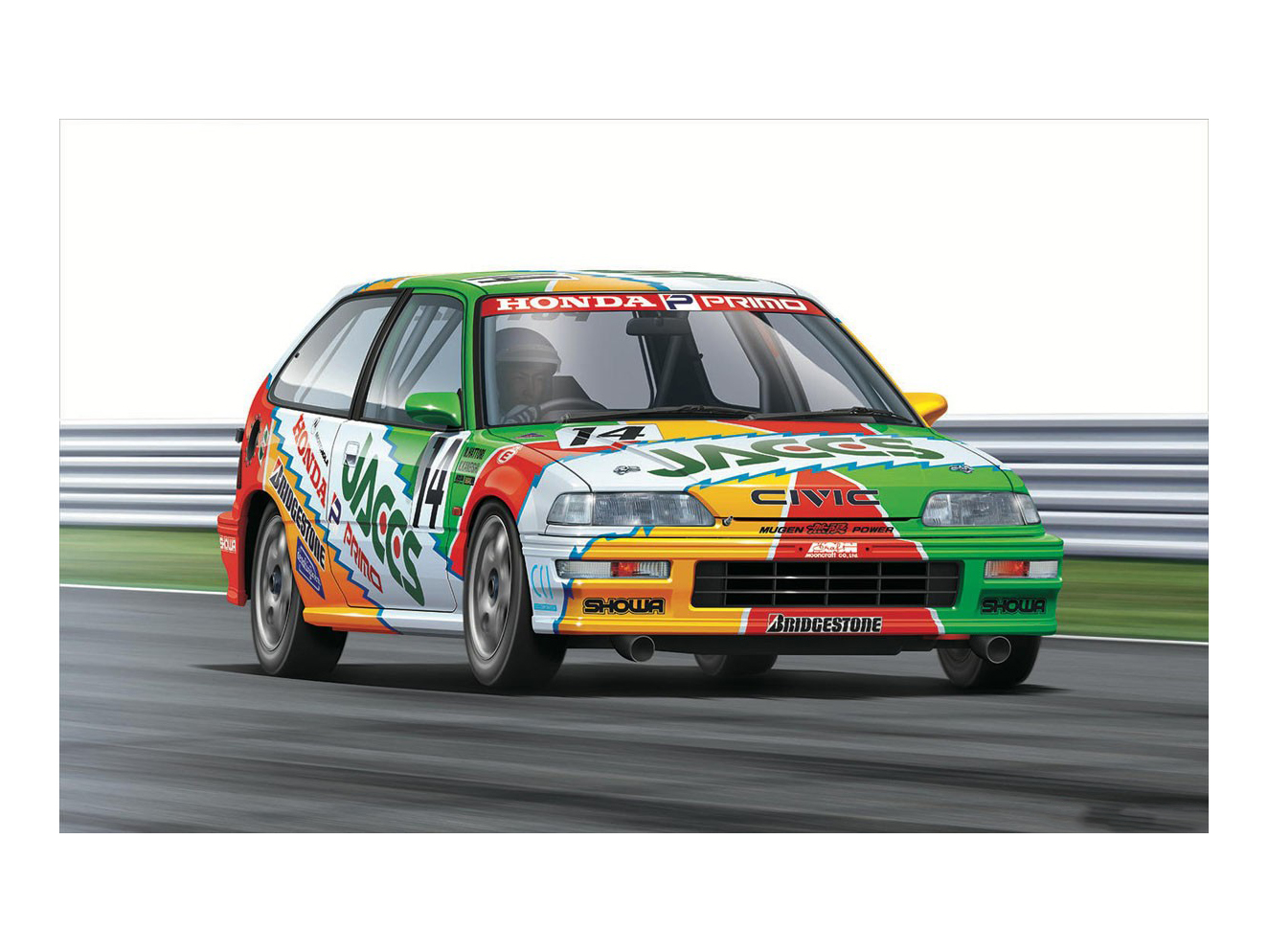 NU24021 Honda Civic EF9 Group A sponsored by JACCS - 1992 NuNu