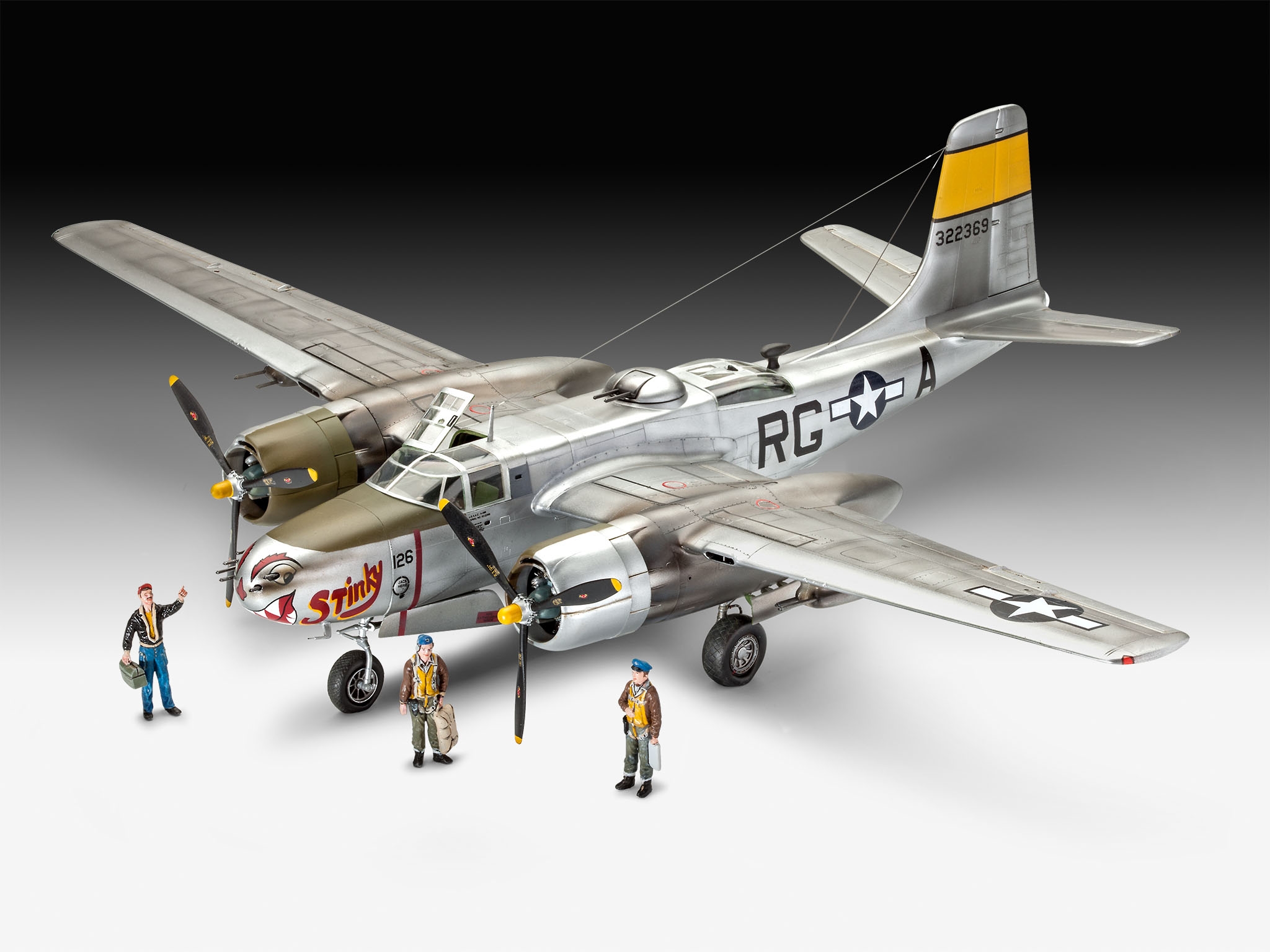 03921 Бомбардировщик A-26B Invader Revell