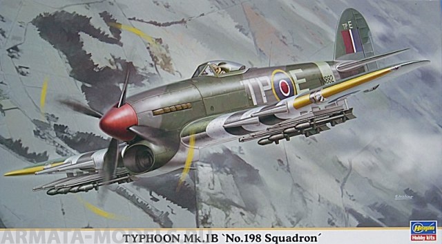 09862 Самолет TYPHOON Mk18 Hasegawa