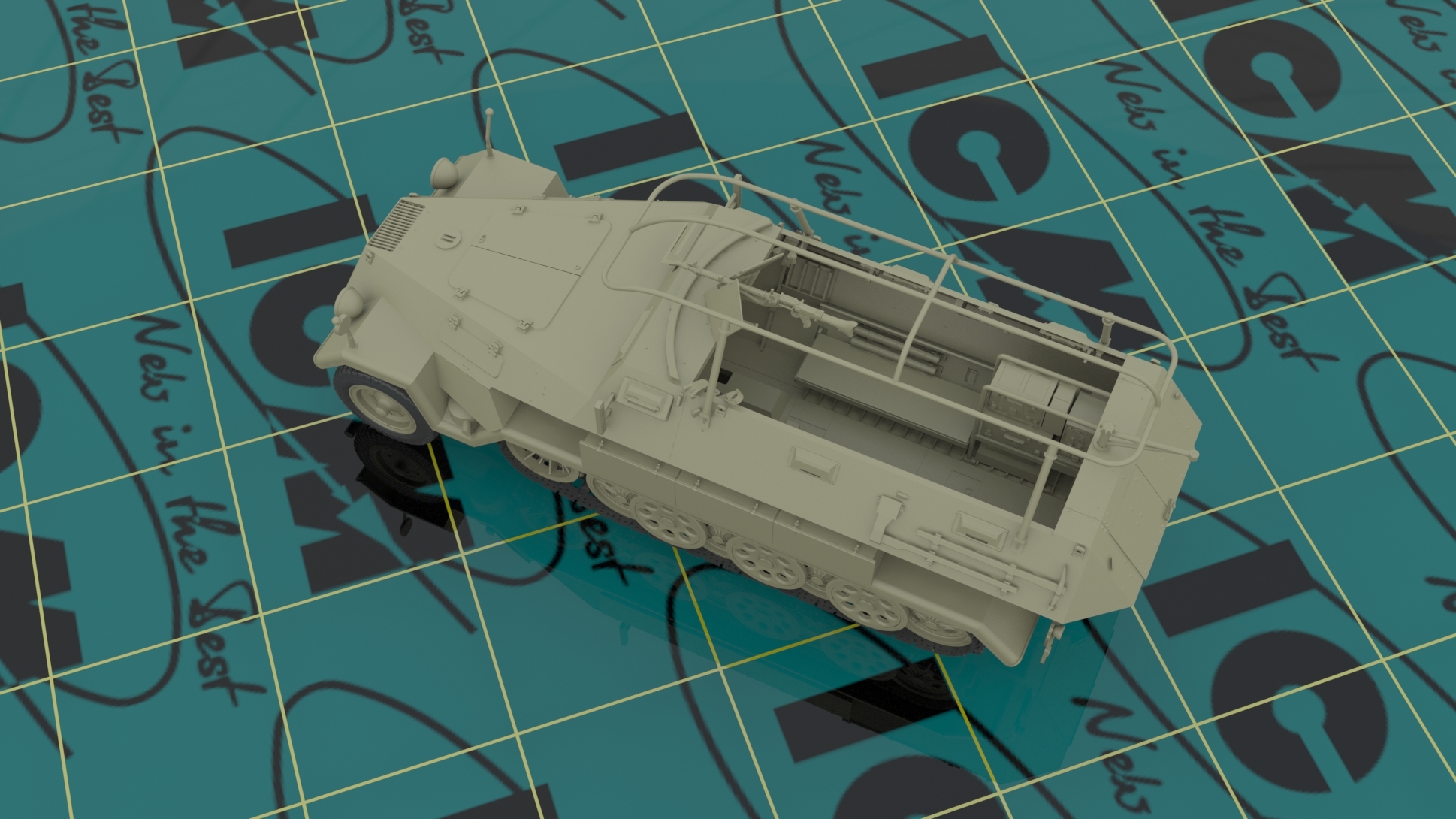 35102 Sd.Kfz.251/6 Ausf.A, Германский командный бронетранспортер ІІ МВ 1:35 ICM