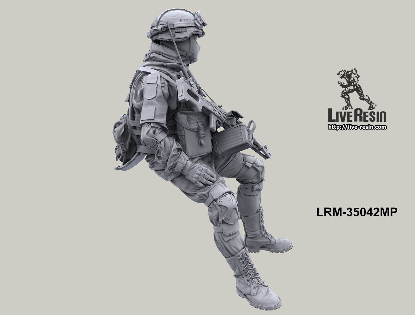 LRM35042MP Боец военной полиции РФ -4 Live Resin