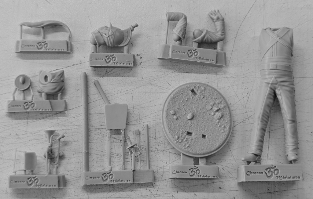 CHM-75072. Трубач драгунских полков, Британия 1812-15 гг. 75 мм. Материал - смола. Chronos Miniatures