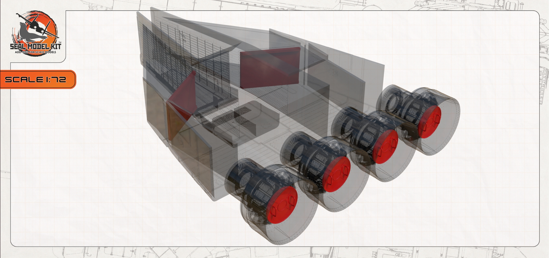 smk72057 Набор заглушки для Т-4 Сотка (Не для свободной продажи)