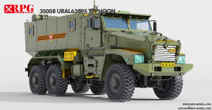 35008RPG Российский бронированный автомобиль Тайфун-У RPG Model