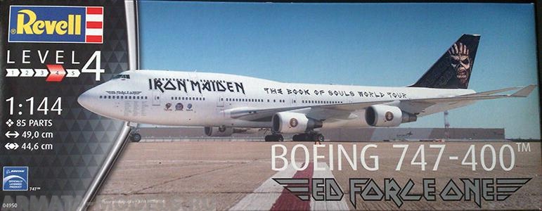 04950 Boeing 747-400 Гастрольный самолет группы Iron Maiden - огран.выпуск Revell