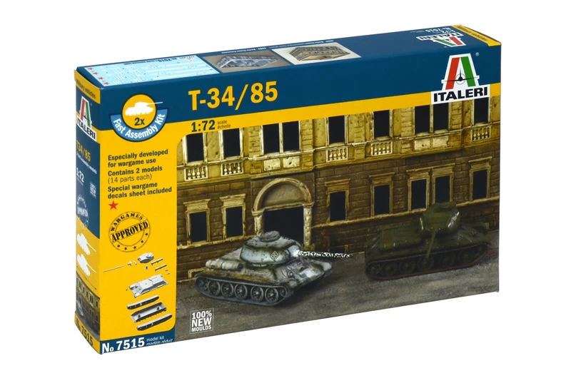 7515ИТ РУССКИЙ ТАНК T-34/85 Italeri