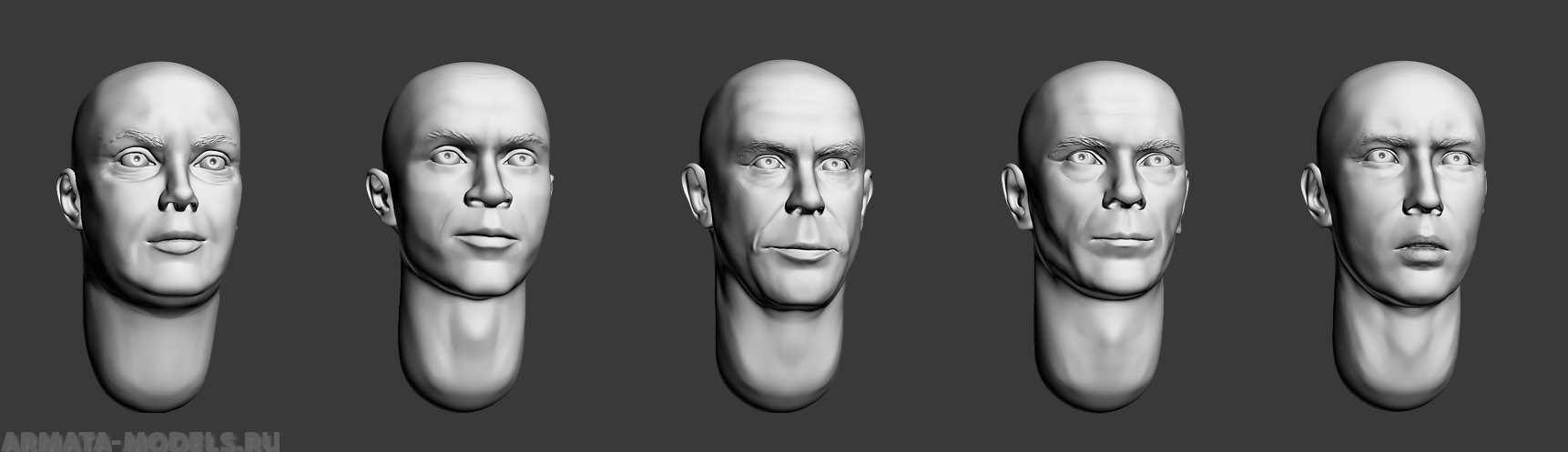 ARM356018 Головы (без волос) №4