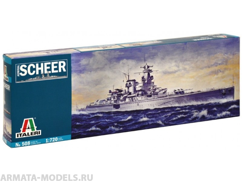 508ИТ ККОРАБЛЬ ADMIRAL SCHEER Italeri