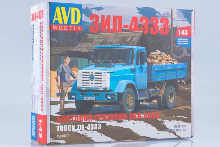 1260KIT Сборная модель ЗИЛ-4333 бортовой