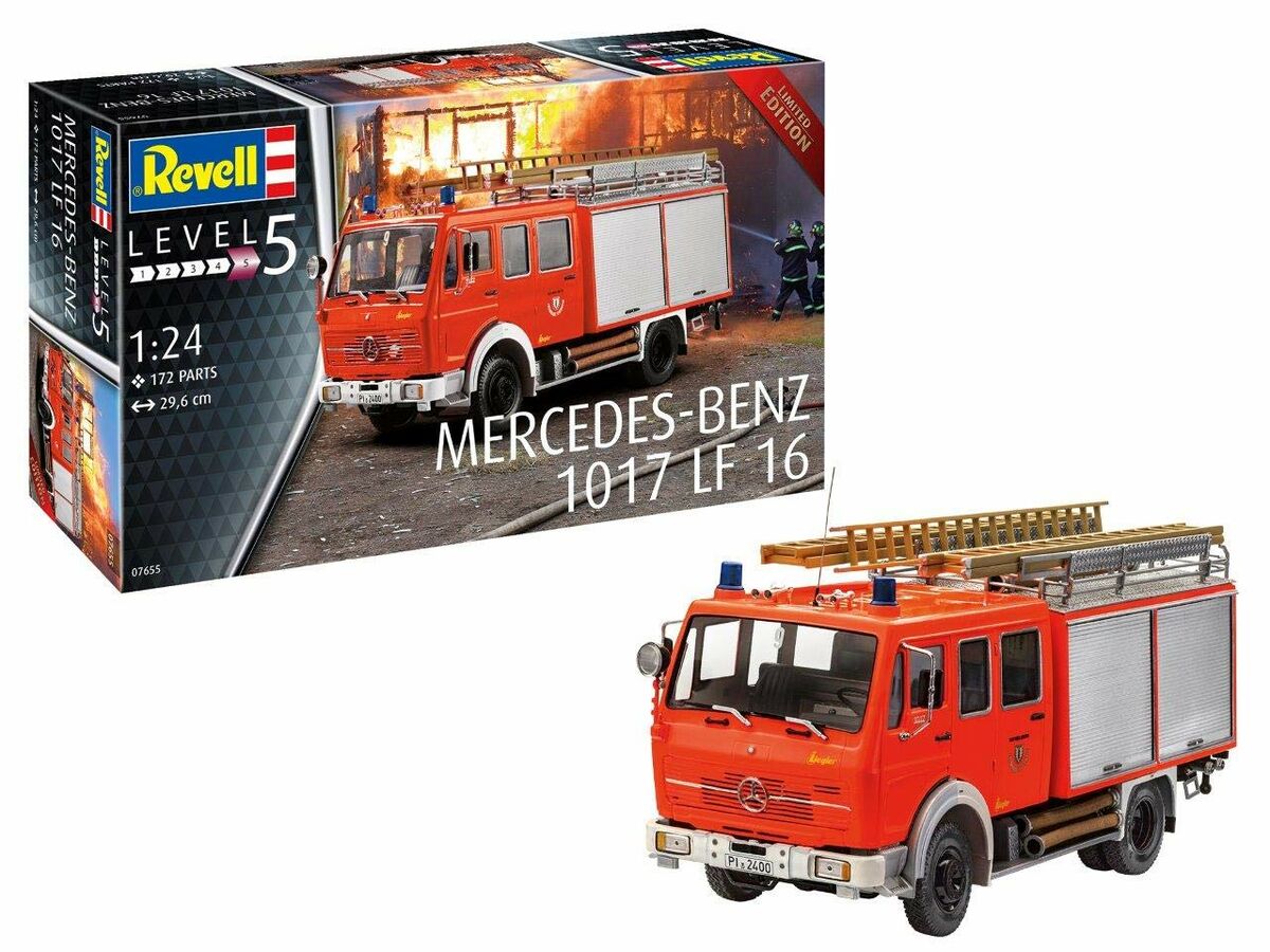 07655RE Пожарный автомобиль Mercedes-Benz 1017 LF 16 Revell
