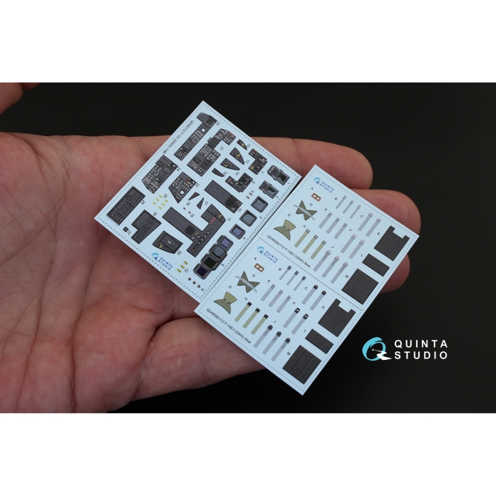 QD48112 1/48 3D Декаль интерьера кабины F-15I (для модели GWH) Quinta Studio