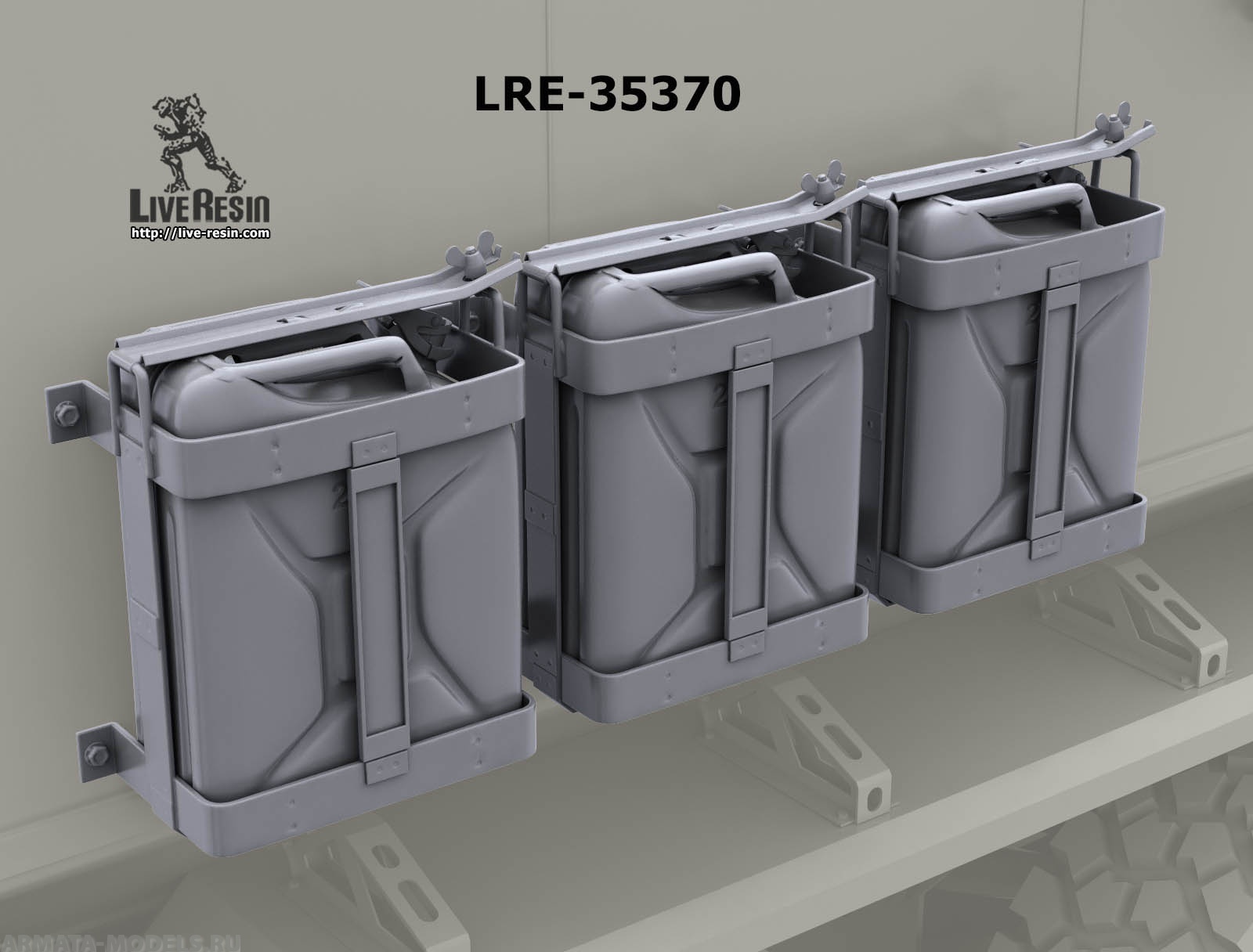 LRE35370 Современные Российские канистры 20л в креплениях на бронетехнику 6 шт