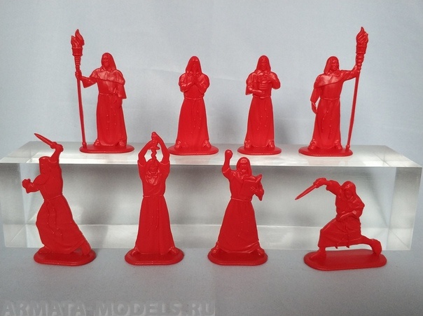 WAB006Red Набор фигур Тайный орден мертвого пламени (красный) Воины и Битвы