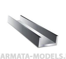 EVG267 Швеллер пластиковый 6,3х2 мм, 3 шт/уп.