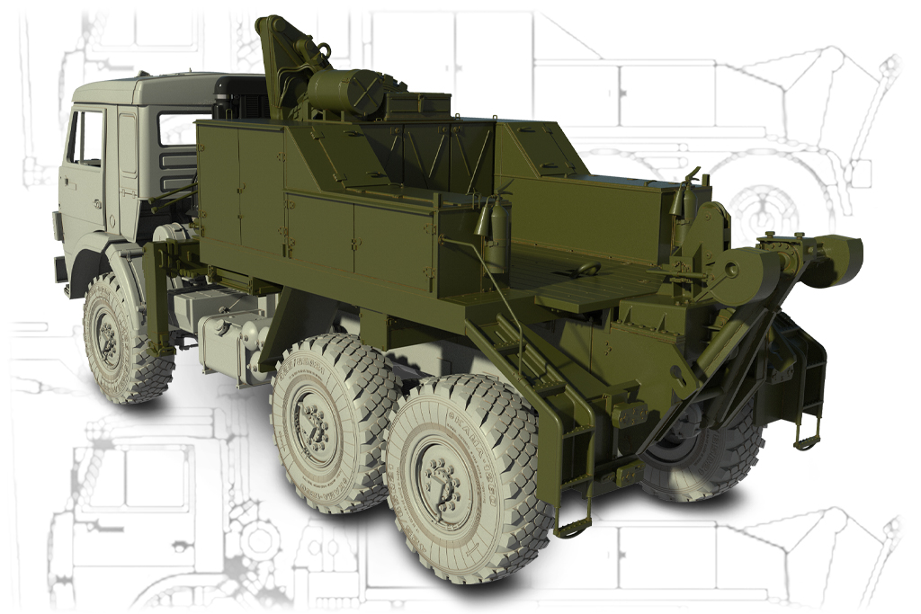 35272MIN Конверсионный набор, машина техподдержки МТП-42 на базе КамаЗ