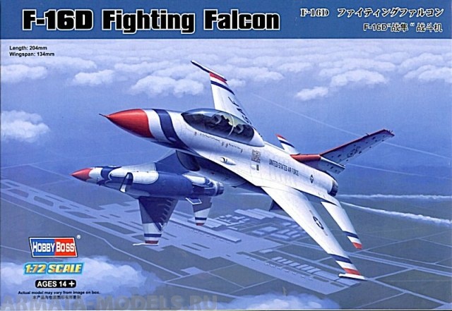 80275 Самолет F-16D Fighting Falcon Hobby Boss
