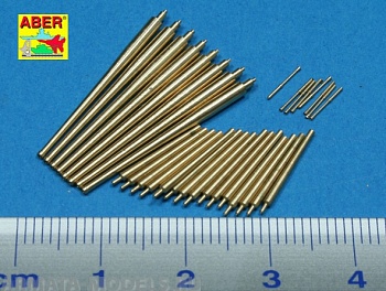 ABR-1:350-L-50  Дополнения для  Set of Barrels for  Italian Navy Pola class  heavy crusies 203mm x 8; 100mm x 16, 37mm x 8  для  1/350