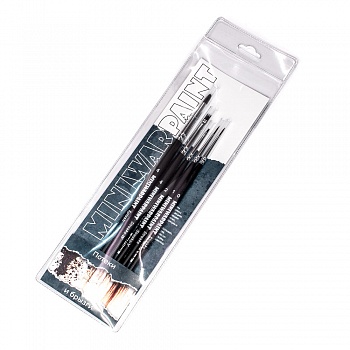 T122MWP Кисти MiniWarPaint набор "Потеки и брызги" в пакете (5 кистей)