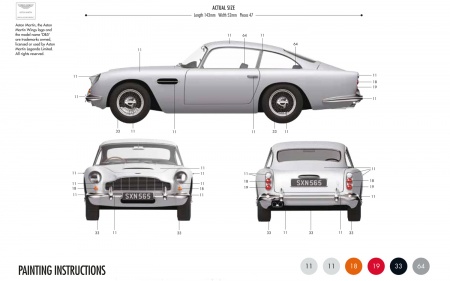 A50089 Автомобиль Aston Martin DB5 Airfix