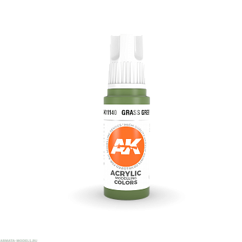 AK11140 Краска акриловая Grass Green 17ml