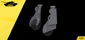 AM72431 Ультрадетализированные стойки Neo для Як-1 Вариант 2