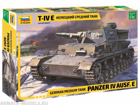 3641 Немецкий танк PZ IV-E 1/35 Звезда
