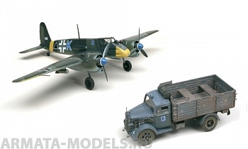 10502ИТ Автомобиль Kfz. 305 3 Tons Truck+ Самолет HS-129