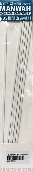 MW-3335 Модельный пруток прямоугольного сечения(ABS-пластик)  4*2*250mm 4шт