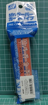MT-401  ручной инструмент  т.м. MR.HOBBY  Mr.Hobby Type Pre-Cut Sand Paper #240