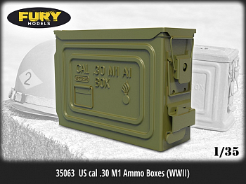35063FURY Миниатюра US cal .30 M1 Ammo Boxes (WWII)  (6pcs)