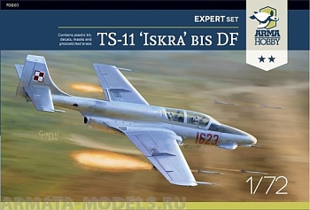 AH70003 Самолет TS-11 Iskra Expert set Silver