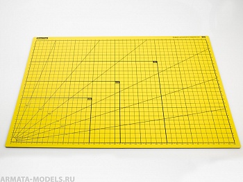 100122RK Коврик для резки Лето желтый А3, 3 слоя