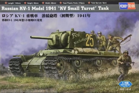 84810 Танк Russian KV-1 Model 1941 KV Small Turret Tank Hobby Boss