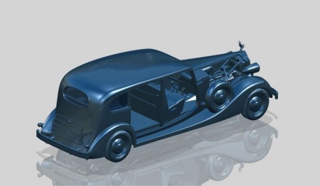 35535 Советский персональный автомобиль Packard Twelve (1936г) с фигурами лидеров (4 шт) ICM