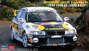 20608-Автомобиль MITSUBISHI LANCER Evolution VI 1999 TOUR DE CORSE RALLY (Limited Edition)