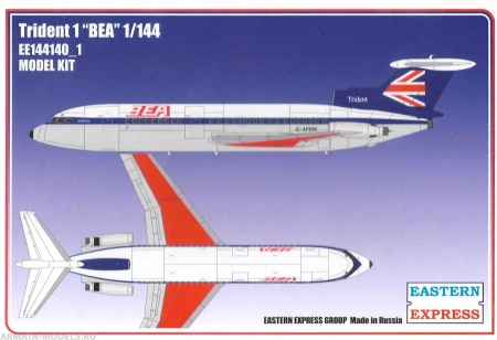 ЕЕ144140_1 Авиалайнер HS 121 Trident 1 BEA Восточный экспресс