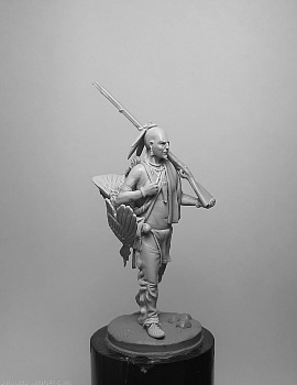 CHM-54312. Ирокез (№2) с охотничьим трофеем, 1750-60 гг. Материал - смола.