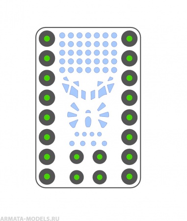 AM144113 Маска окрасочная для Ту-134 Звезда