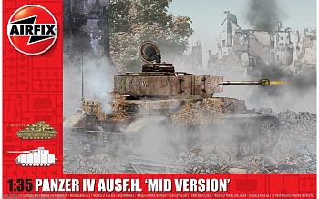 A1351 Сборная модель Танка Panzer IV Ausf.H Mid Version