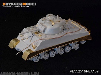 PE35251 Набор фототравления для 1/35 WWII USMC M4A2 Mid Tank Late Version PTO (For DRAGON 6462)