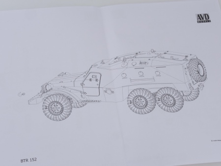 1157KIT Сборная модель Бронетранспортер БТР-152К AVD Models